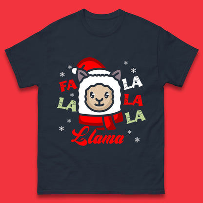 llama christmas t-shirt