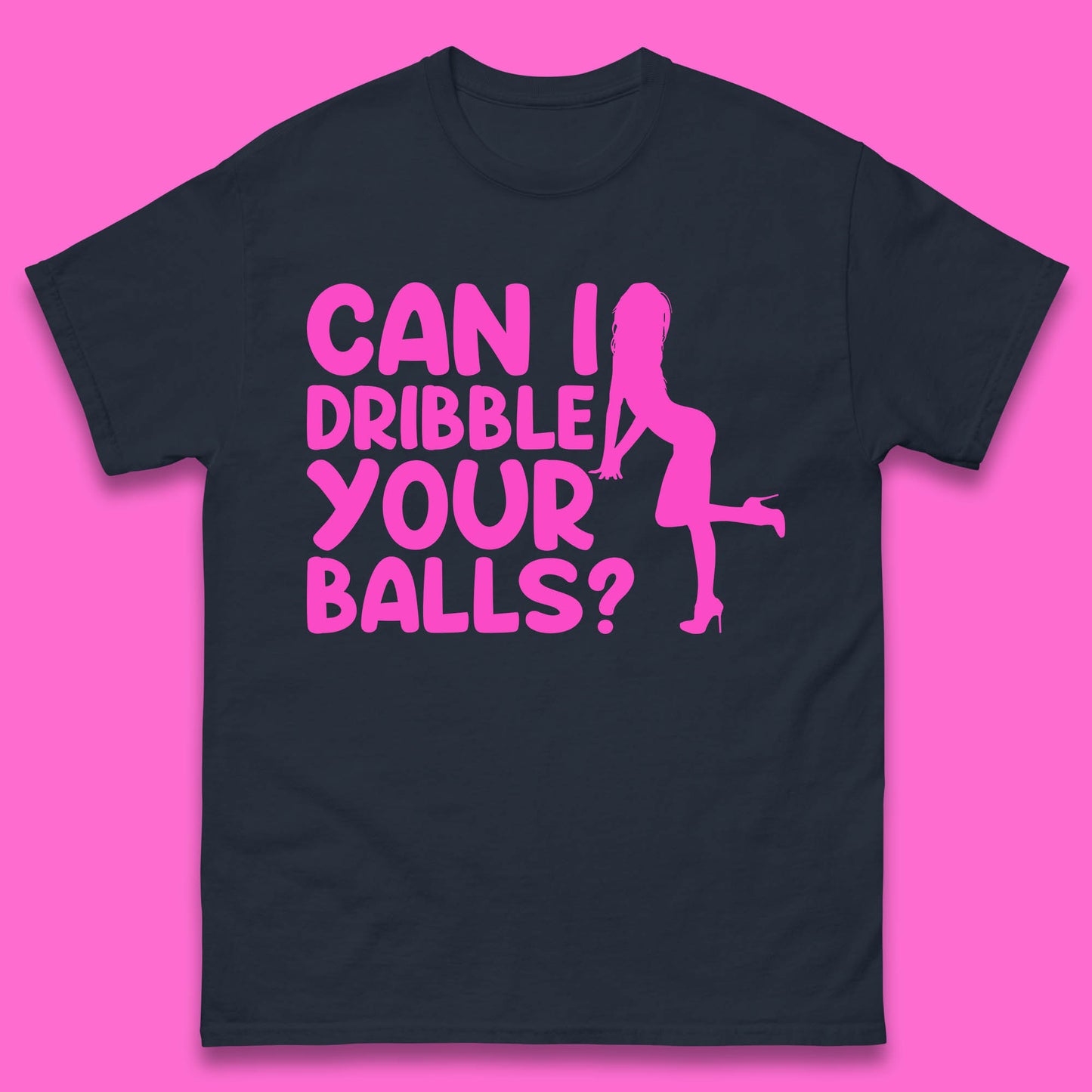 Can I Dribble You Balls? Offensive Adult Humor Gift Mens Tee Top