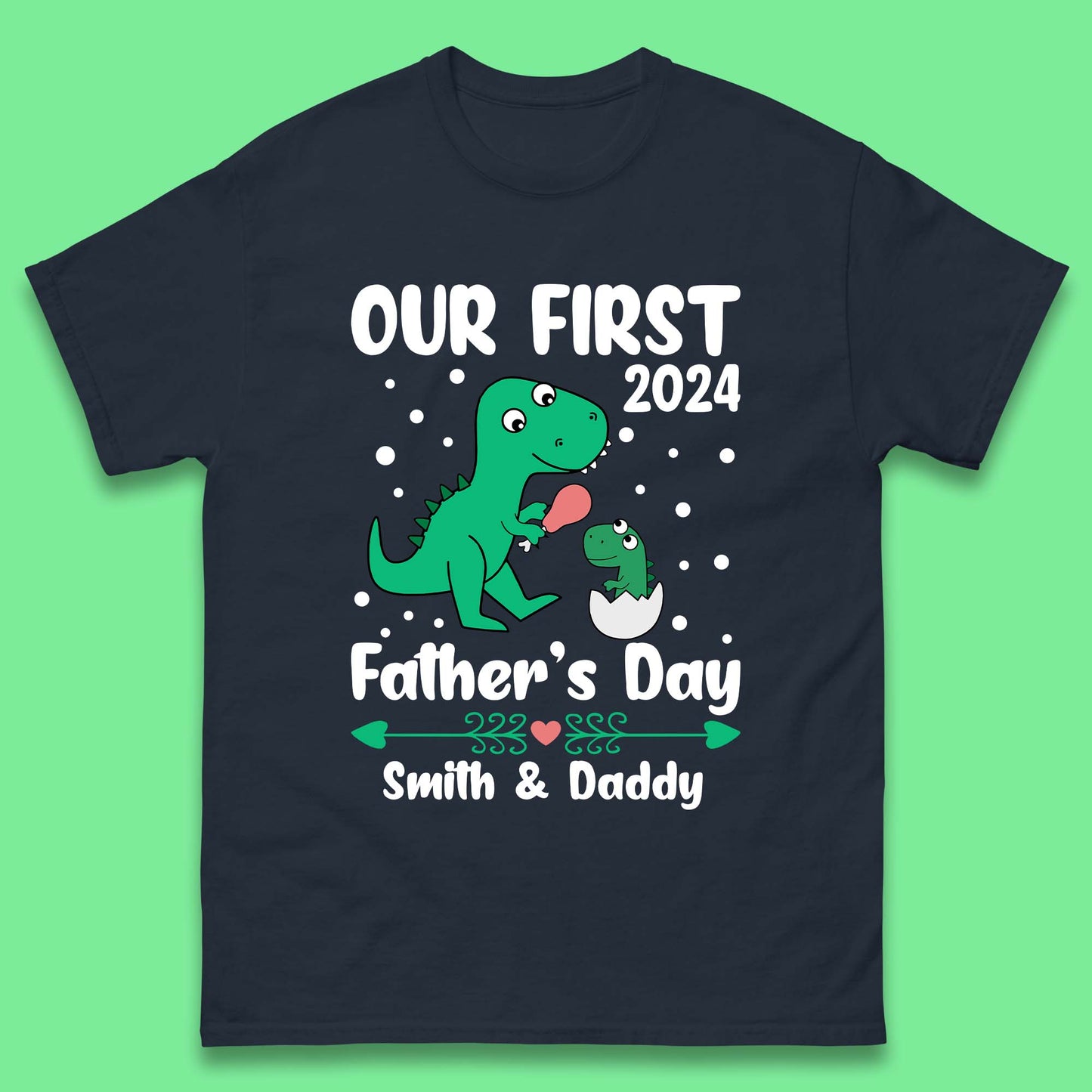 Personalised First Father's Day Mens T-Shirt