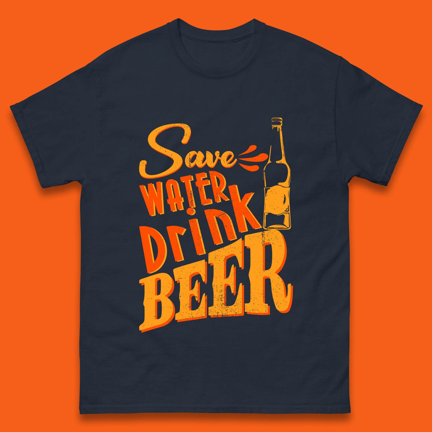 Save Water Drink Beer Halloween Horror Scary Beer Drinking Party Mens Tee Top
