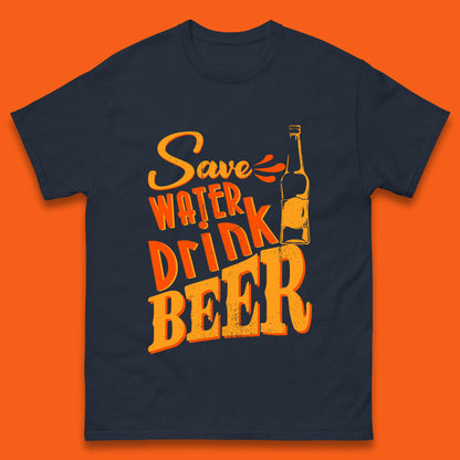 Save Water Drink Beer Halloween Horror Scary Beer Drinking Party Mens Tee Top