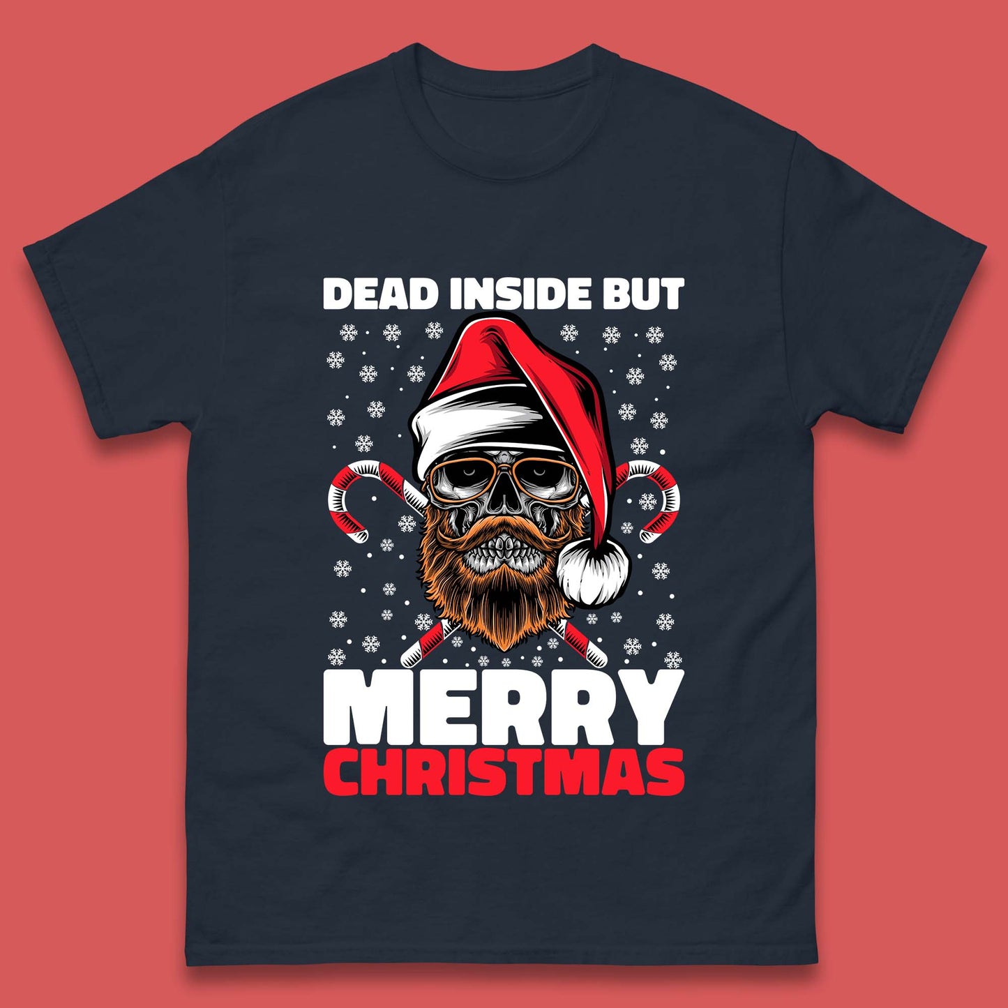 hipster skull christmas t shirt