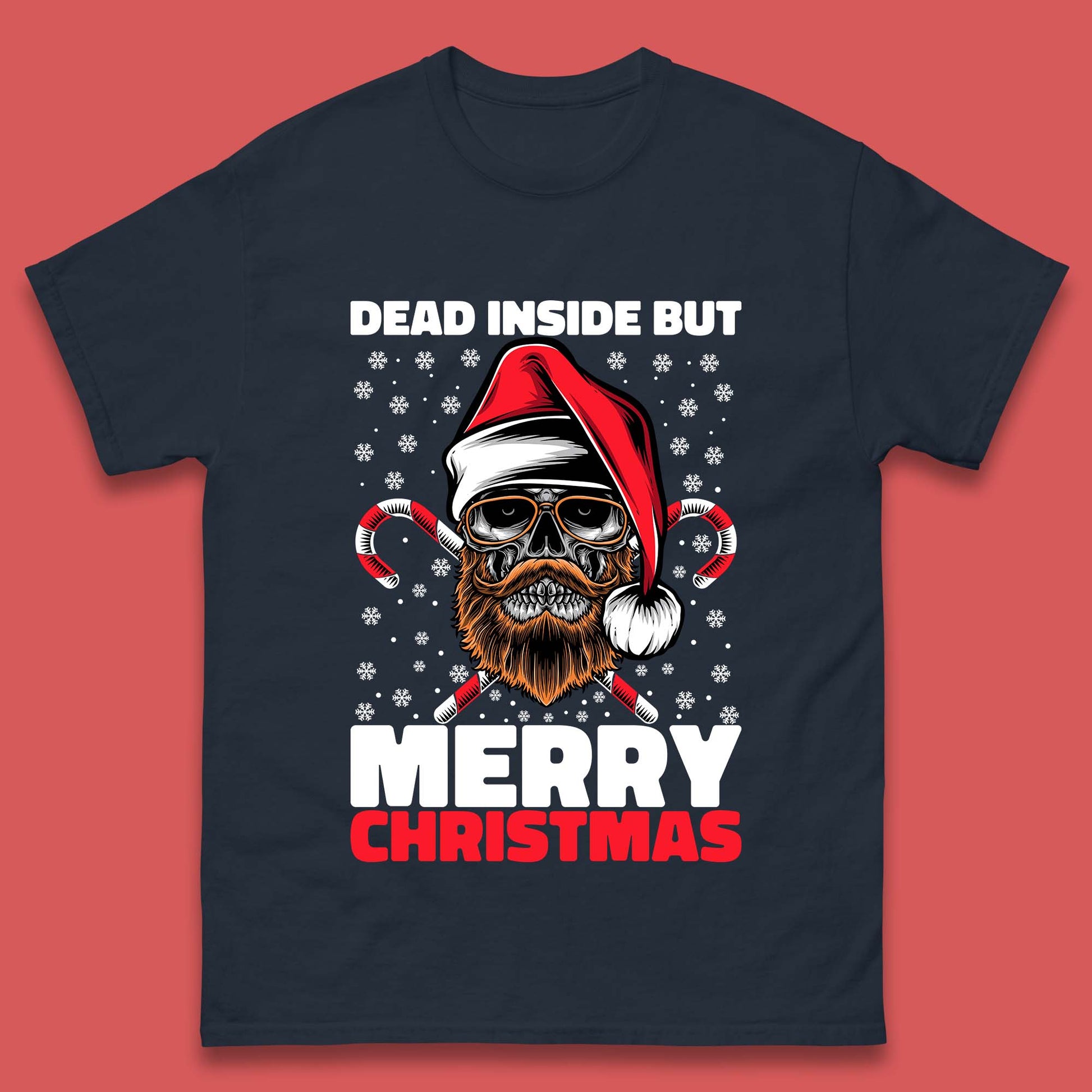 hipster skull christmas t shirt