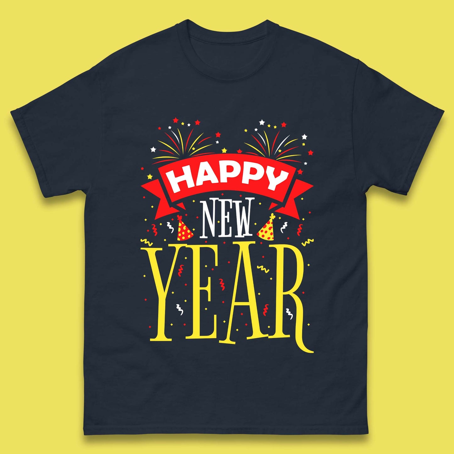 Happy New Year Celebrations Mens T-Shirt