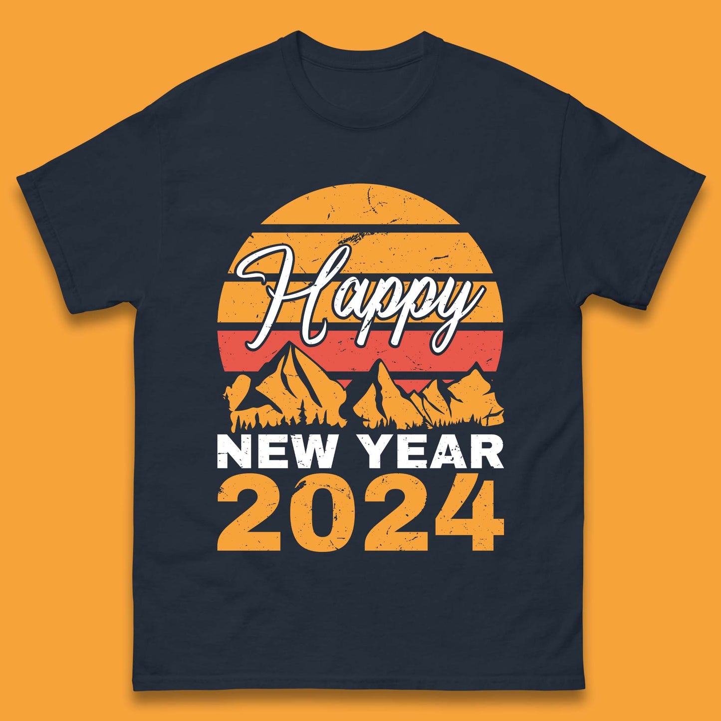 Happy New Year 2024 Camping Camping Mens T-Shirt