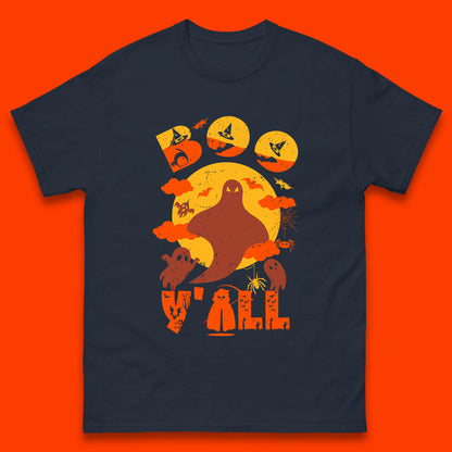Halloween Boo Y'all Hey Boo Funny Spooky Halloween Party Mens Tee Top