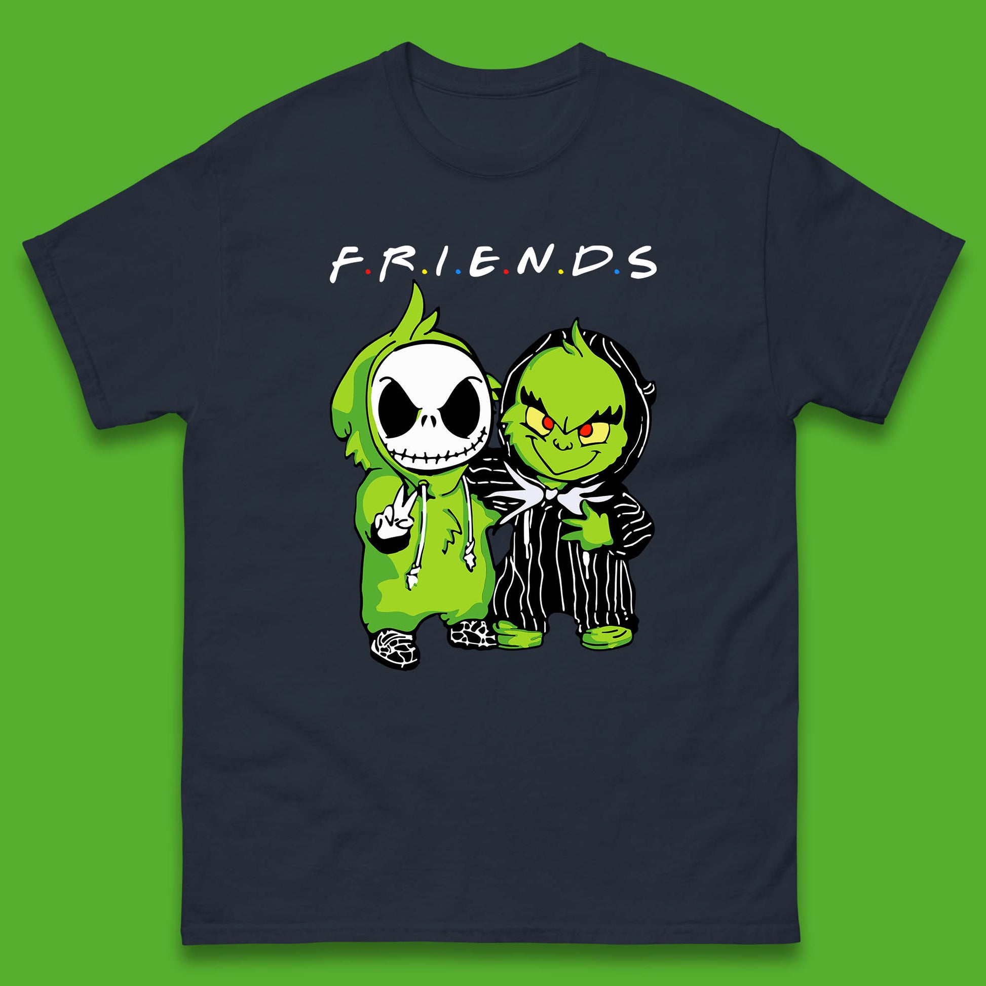 grinch and jack skellington t shirt