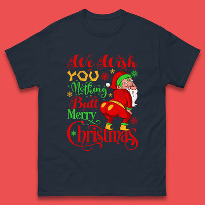 Funny Rude Chrinaughty santa christmas t shirtstmas T-Shirt