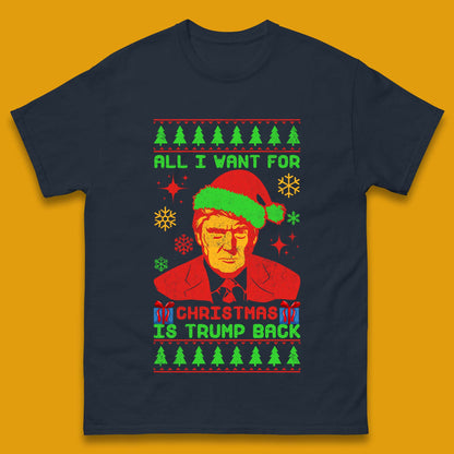 Trump Back Christmas Mens T-Shirt