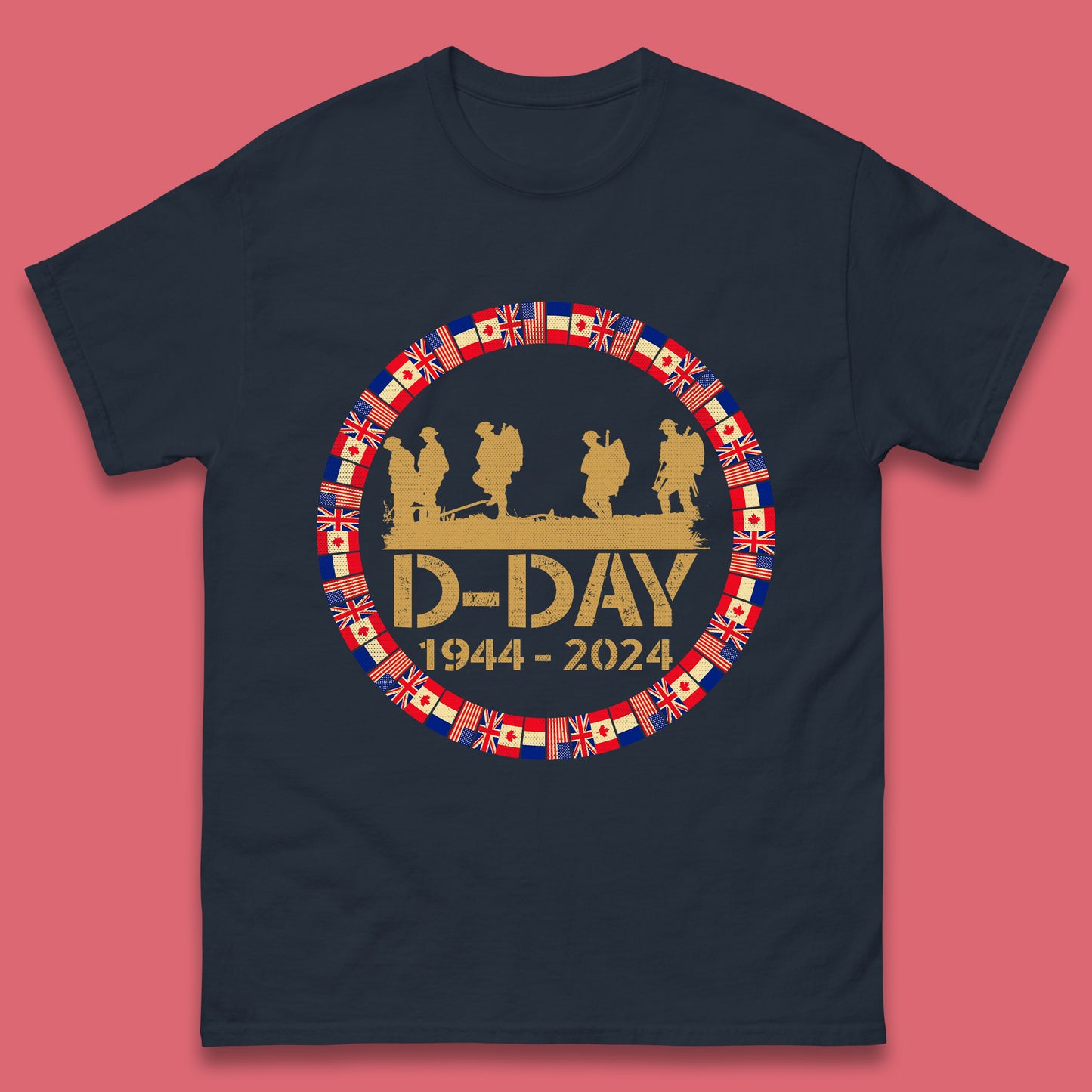 D-Day 1944-2024 Mens T-Shirt