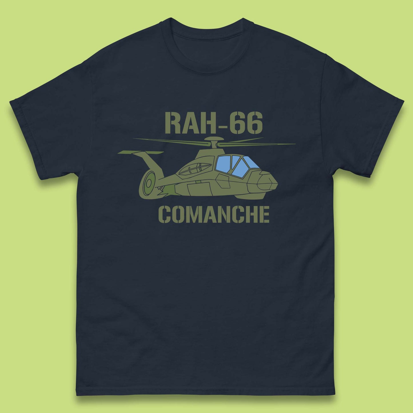 Boeing–Sikorsky RAH-66 Comanche US Army Gunship Attack Helicopter Mens Tee Top