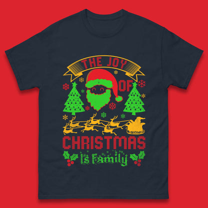 the joy of christmas is family t shirt