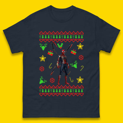 Spiderman Christmas Mens T-Shirt