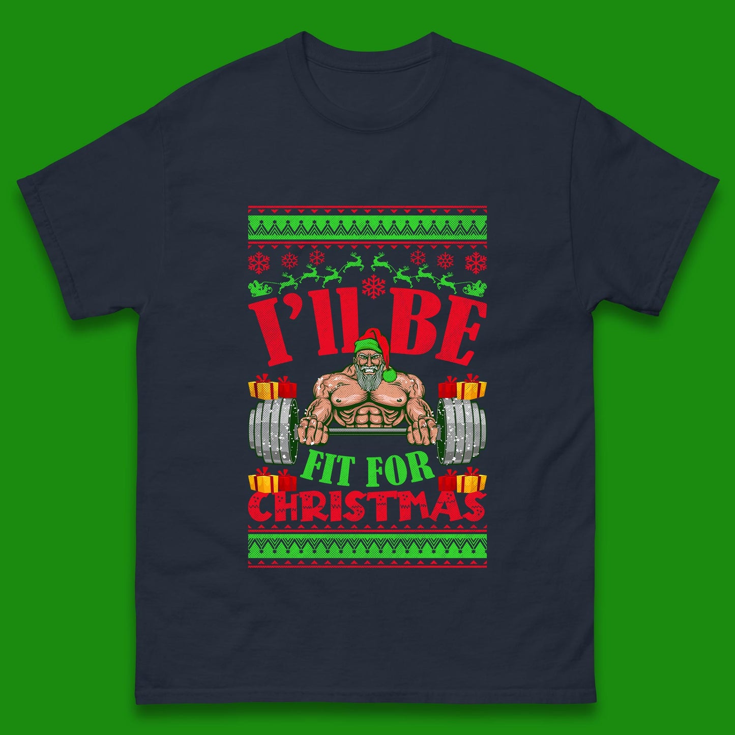 christmas gym t shirt