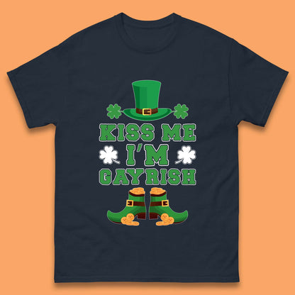 Kiss Me I'm Gayrish Mens T-Shirt