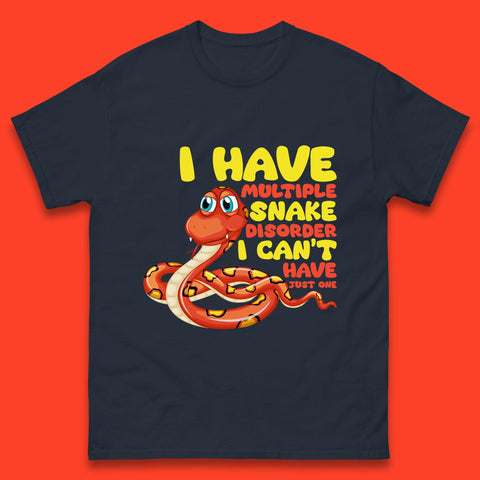 I Have Multiple Snake Disorder I Can't Have Just One Funny Snake Lover Mens Tee Top