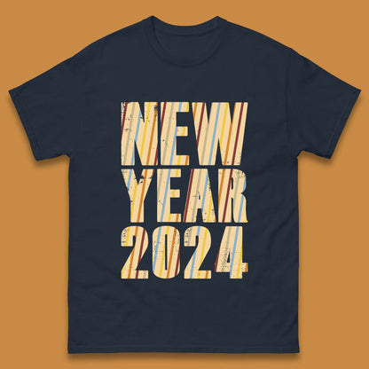 Retro Style New Year 2024 Mens T-Shirt