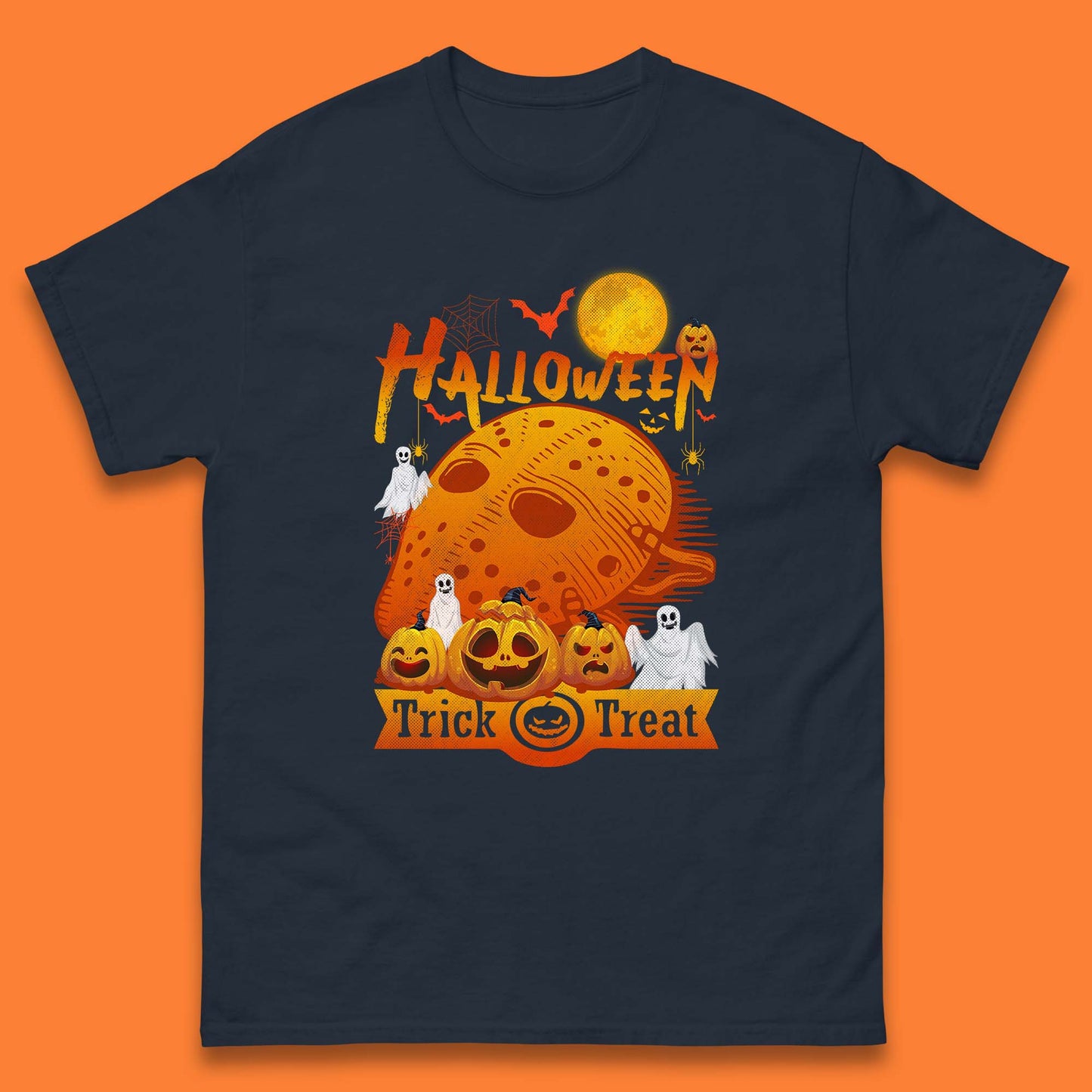 Happy Halloween Jason Voorhees Face Mask Halloween Friday The 13th Horror Movie Halloween Pumpkins Mens Tee Top