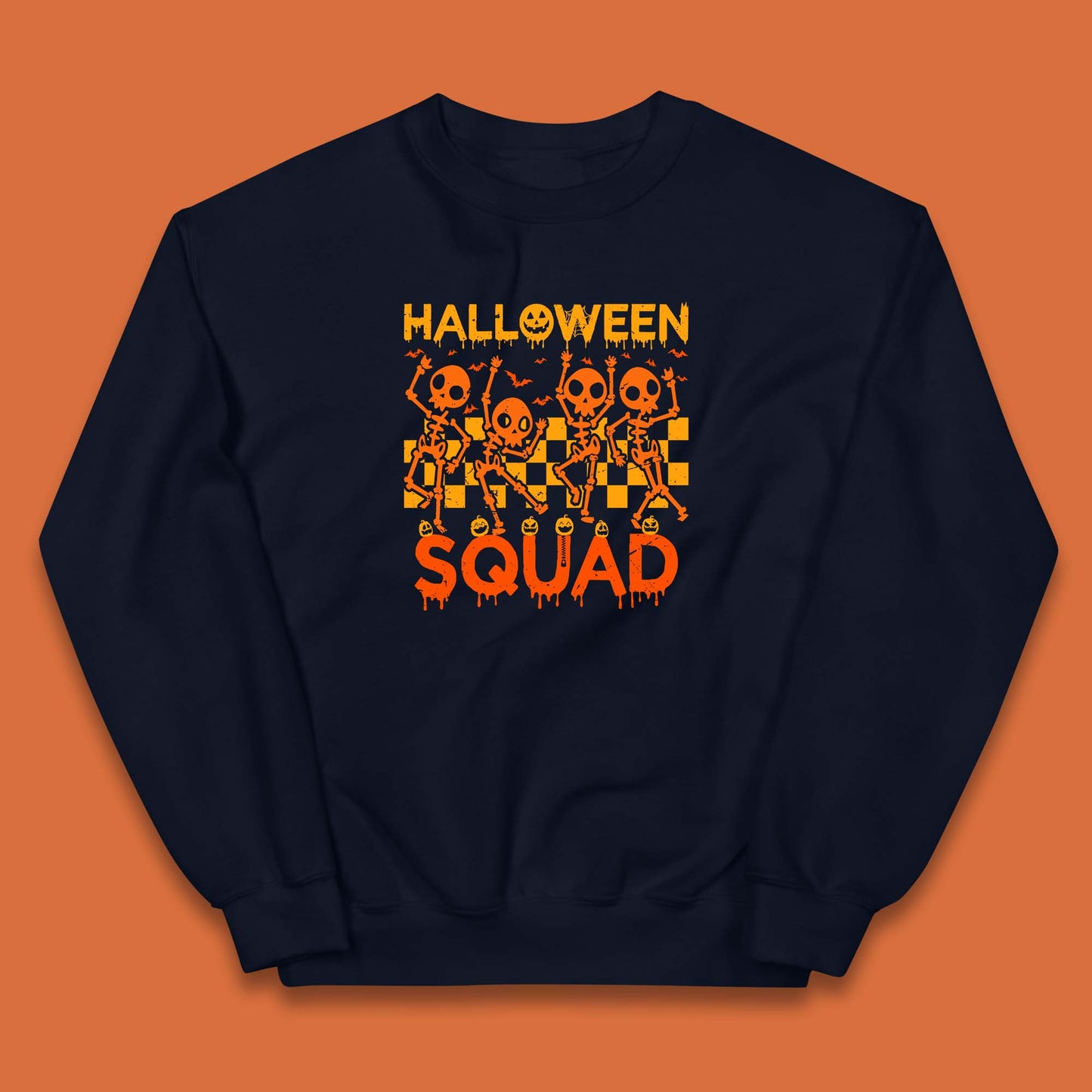 Halloween Squad Dancing Skeletons Squad Goals Dancing Halloween Skull Kids Jumper