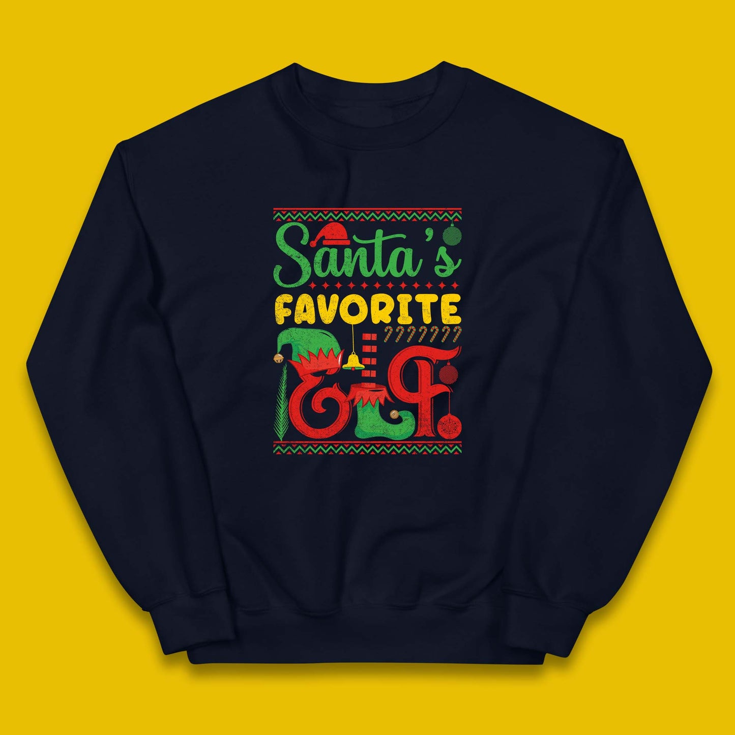 christmas santas favorite elf costume jumper