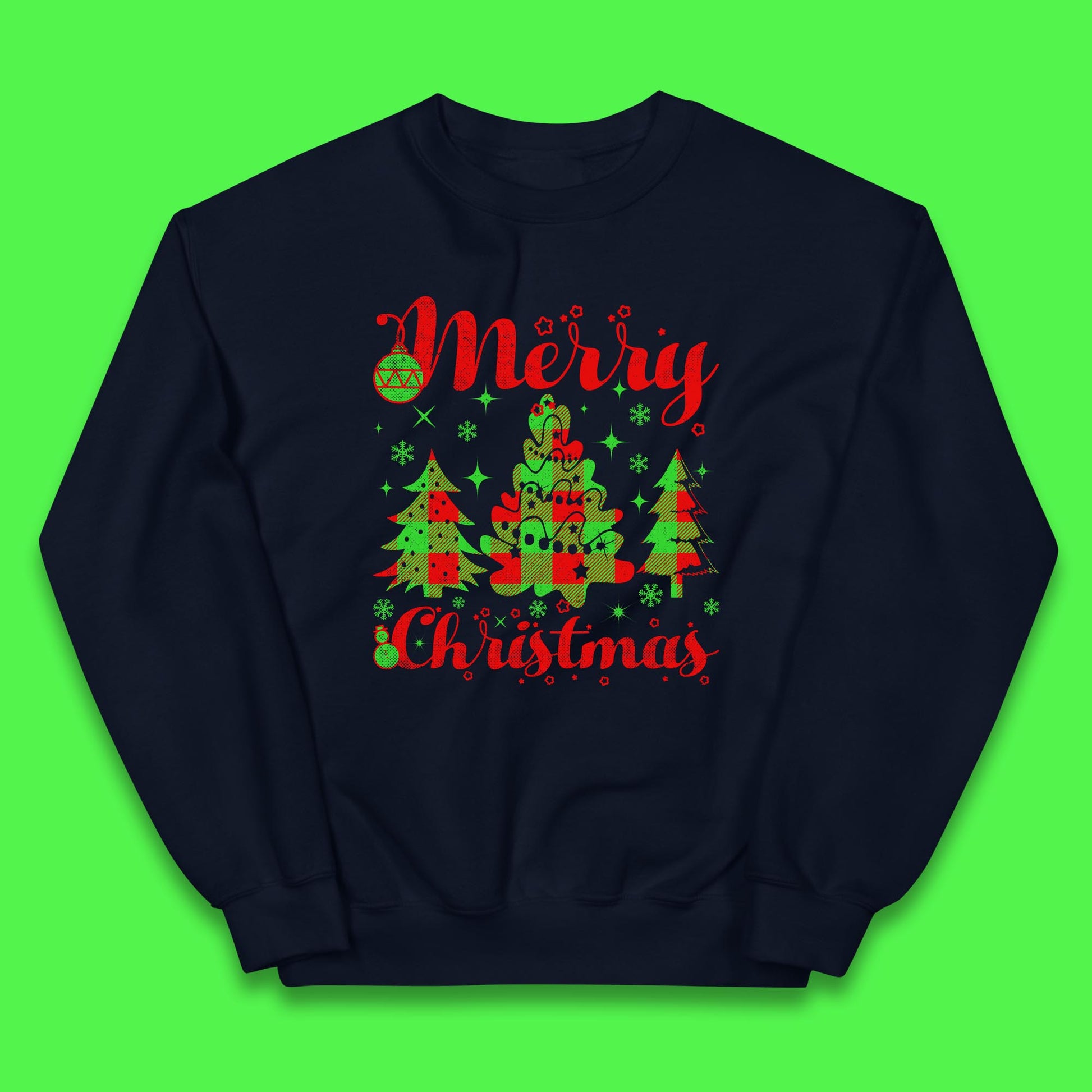 merry christmas trees jumper