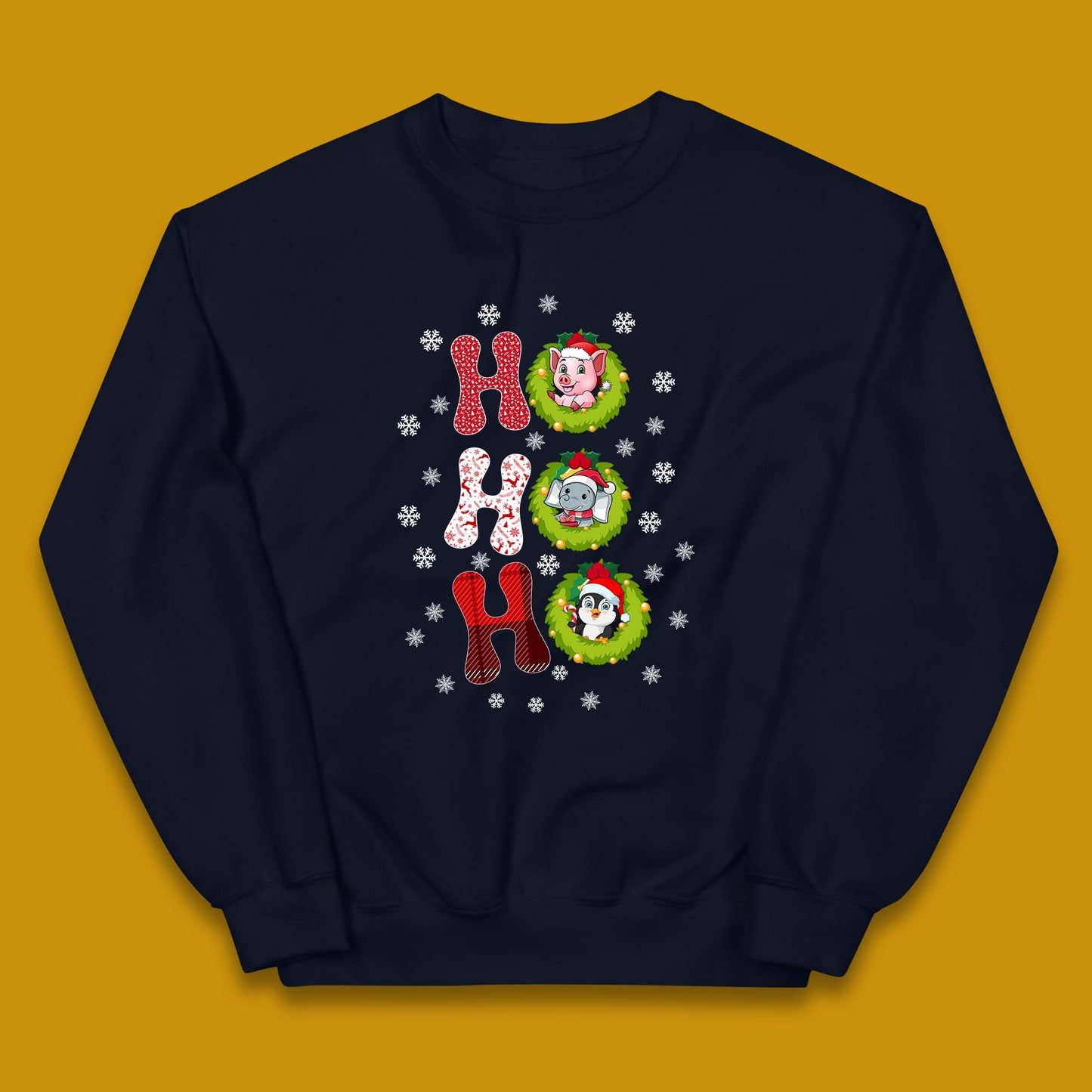 ho ho ho christmas animals jumper