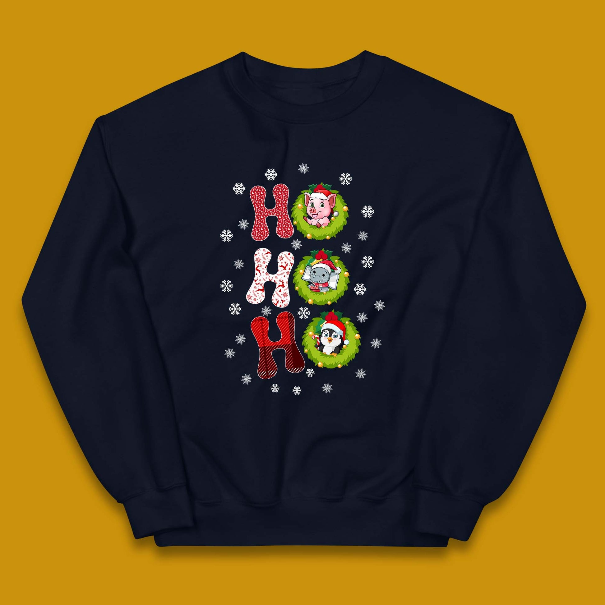 ho ho ho christmas animals jumper