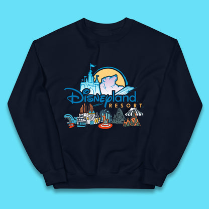 Retro Disneyland Resort Happiest Place on Earth Disneyland Parks Disney 100 Years Of Wonder Disneyland Family Trip Kids Jumper