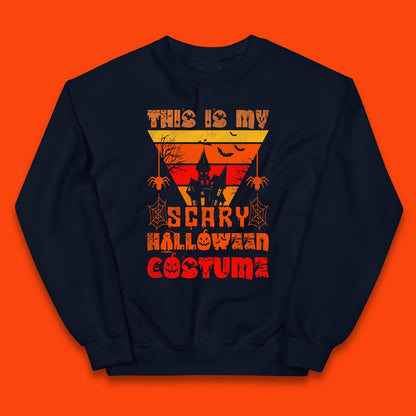 This Is My Scary Halloween Costume Spooky Haunted House Creepy Halloween Kids Jumper