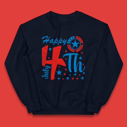 Happy 4th July United States Of America Independence Day Patriotic Celebration Fourth Of July Kids Jumper