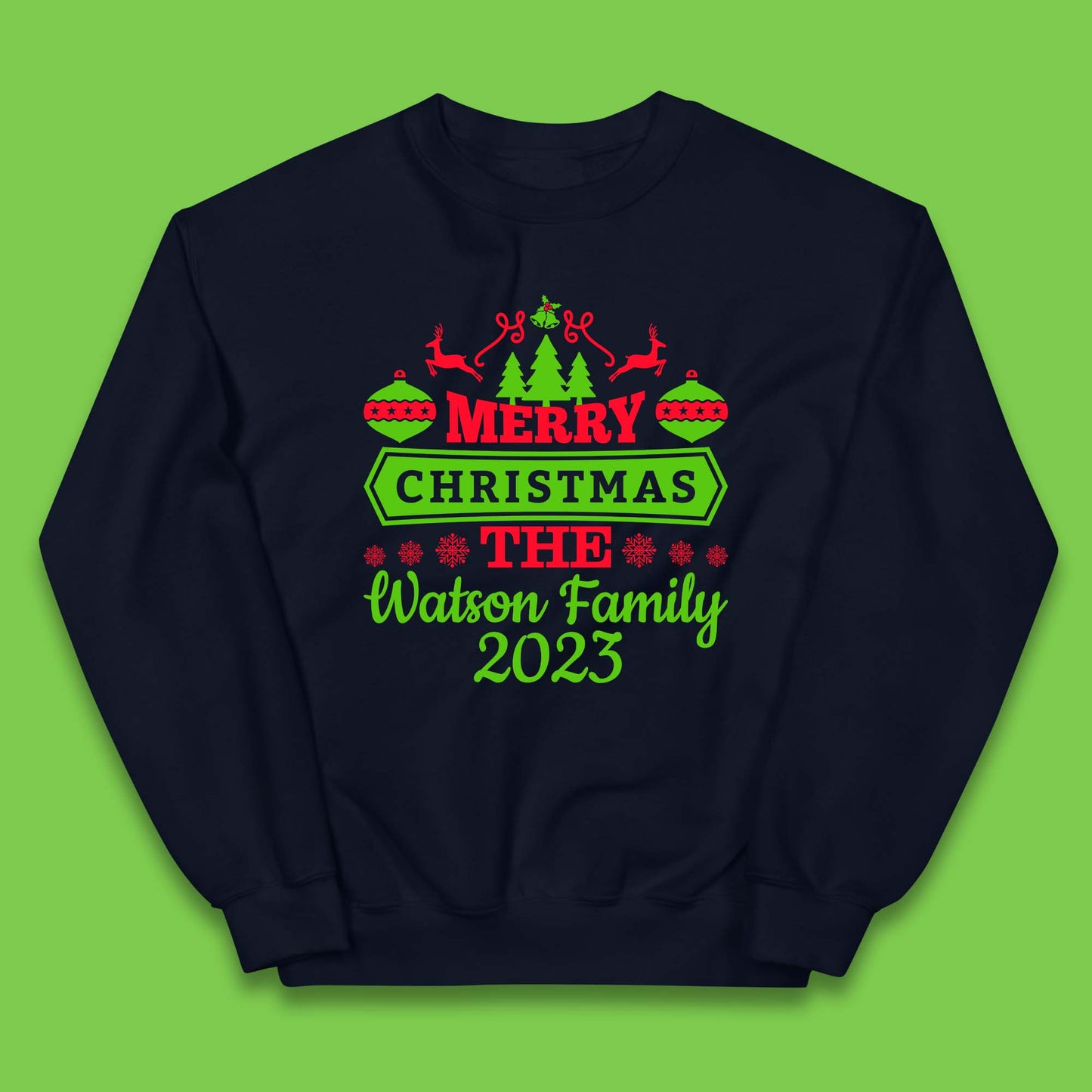 Personalised Family Christmas Kids Jumper