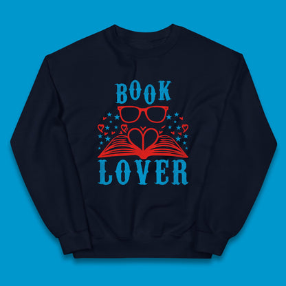 Book Lover Reading Lover Bookish Bookworm Booktroverts Kids Jumper