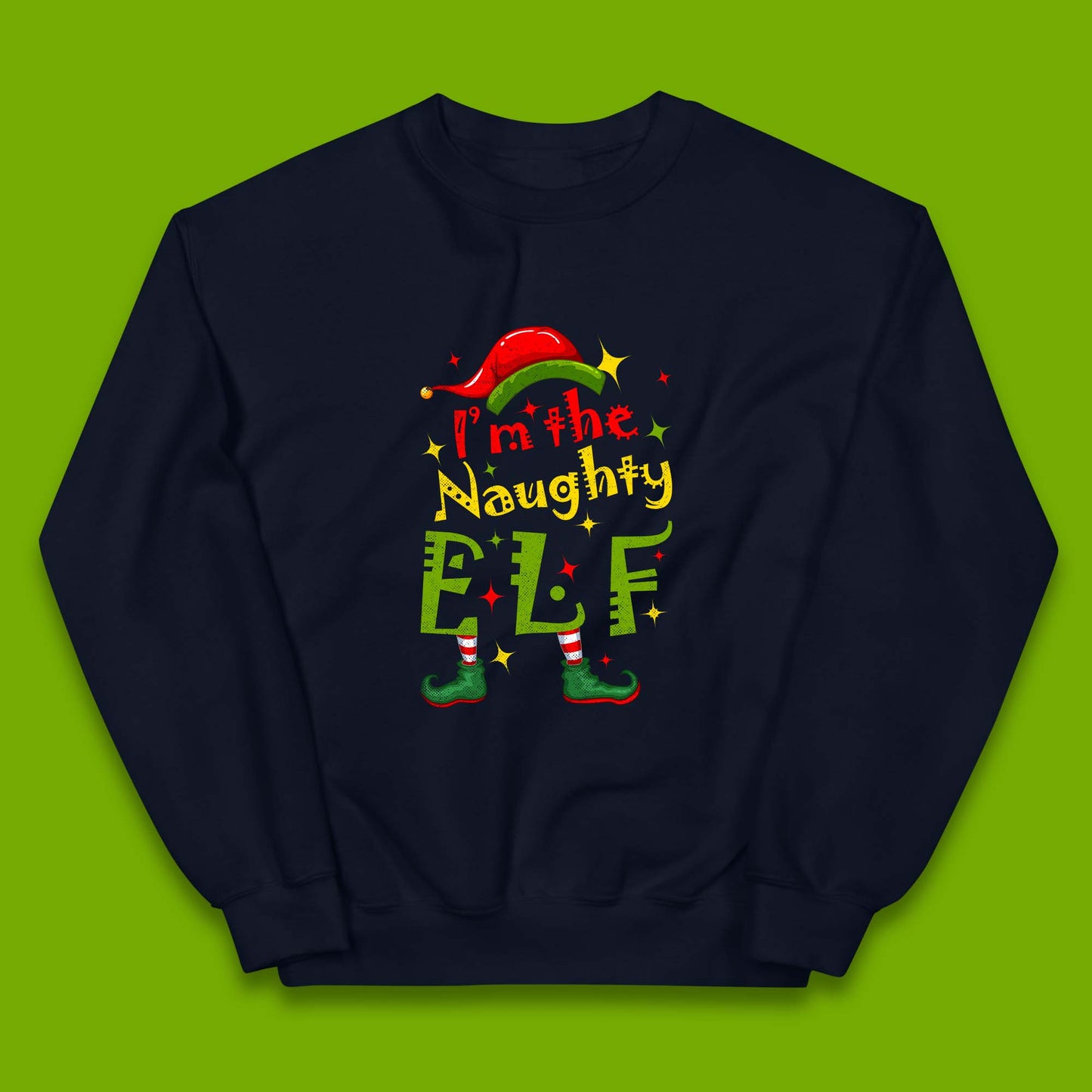 naughty elf jumper