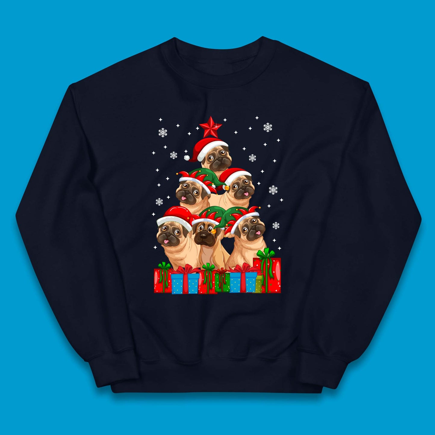 pug dog christmas jumper