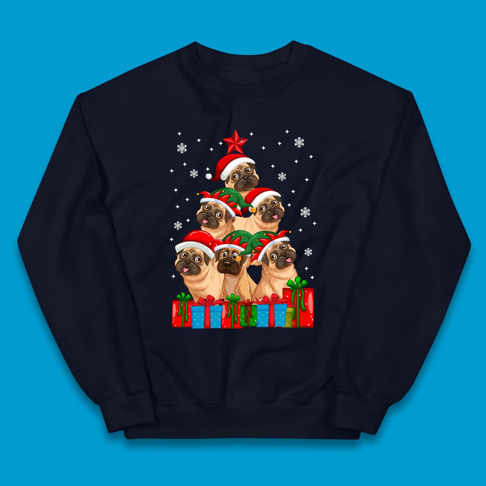 pug dog christmas jumper