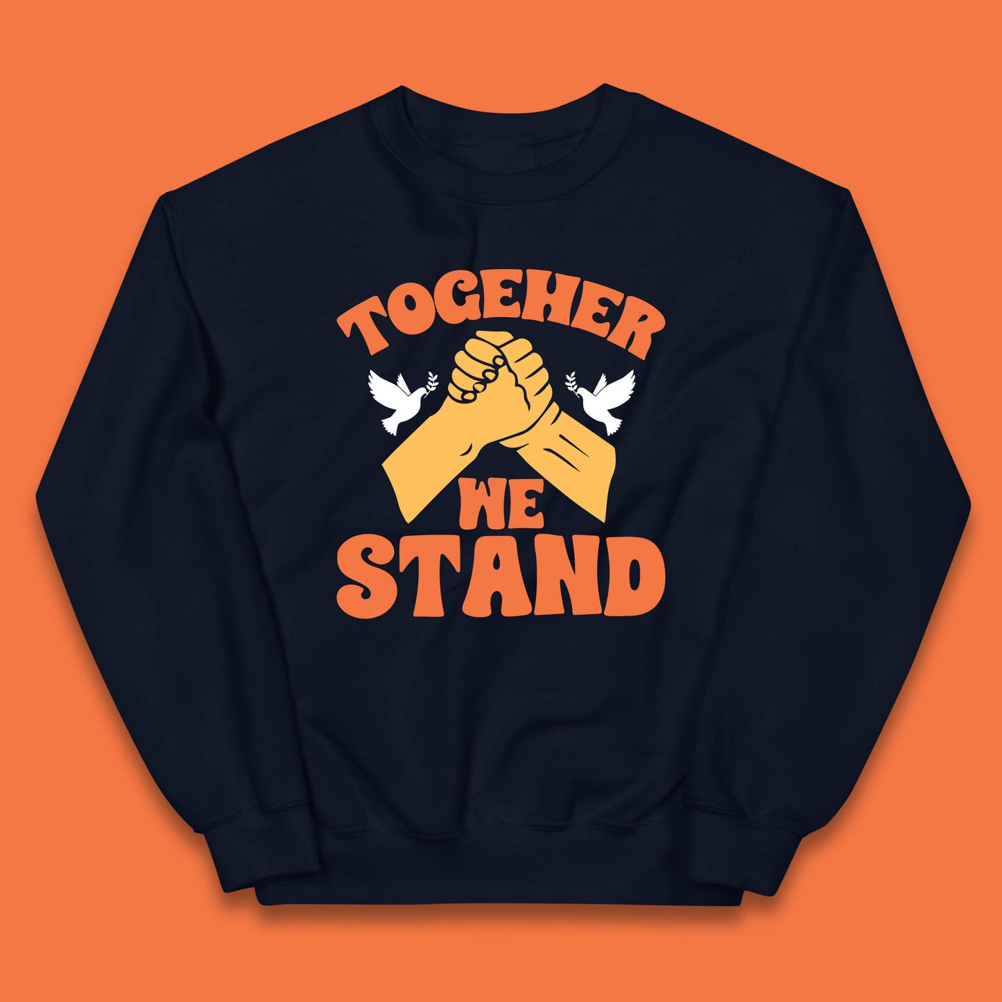 Together We Stand Handshake All Lives Matter Equality Social Justice Kids Jumper