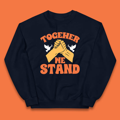 Together We Stand Handshake All Lives Matter Equality Social Justice Kids Jumper