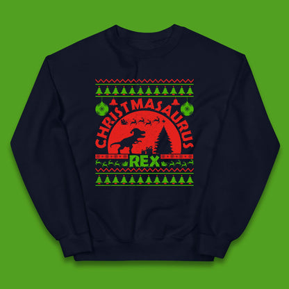 Christmasaurus Rex Kids Jumper