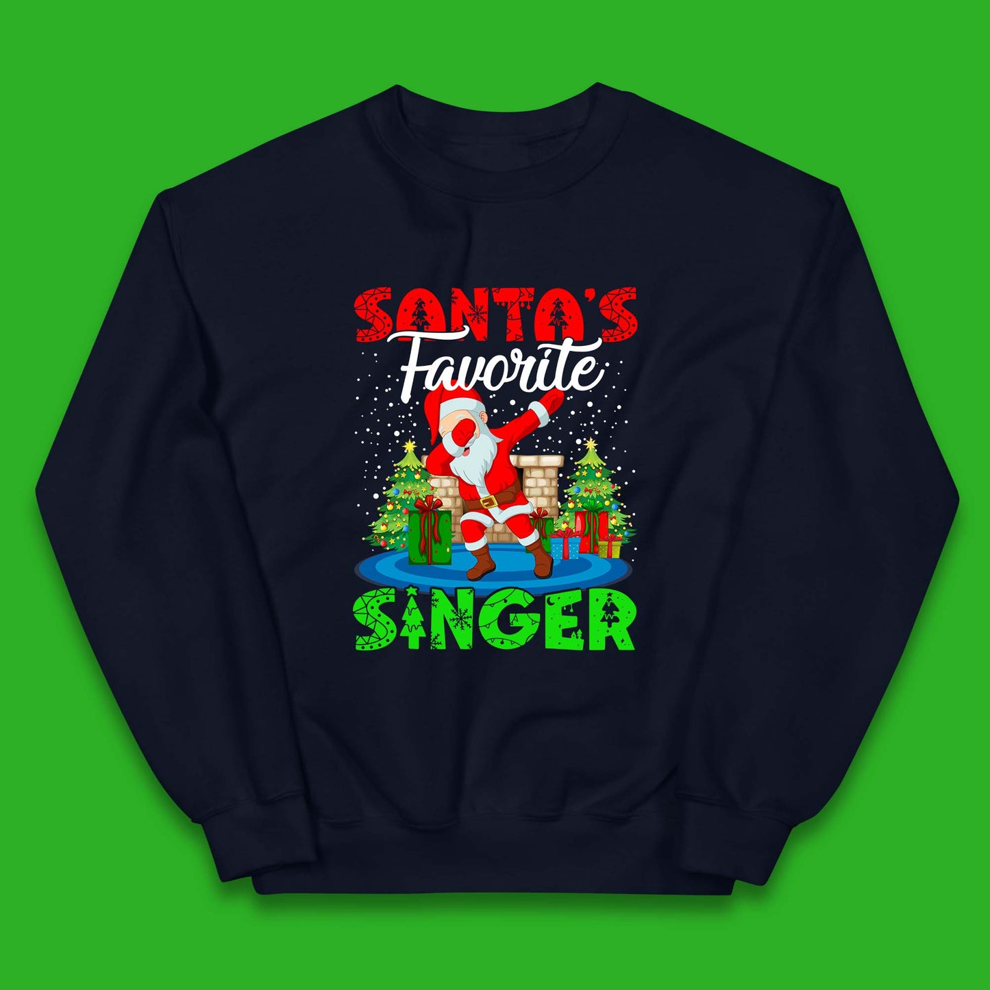 christmas dabbing santa jumper