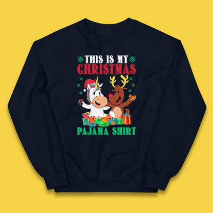 christmas unicorn reindeer jumper