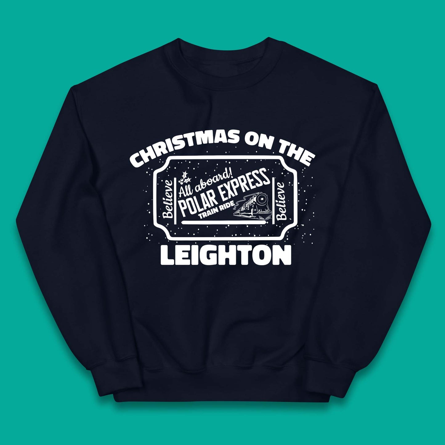 Polar Express Christmas Train Kids Jumper