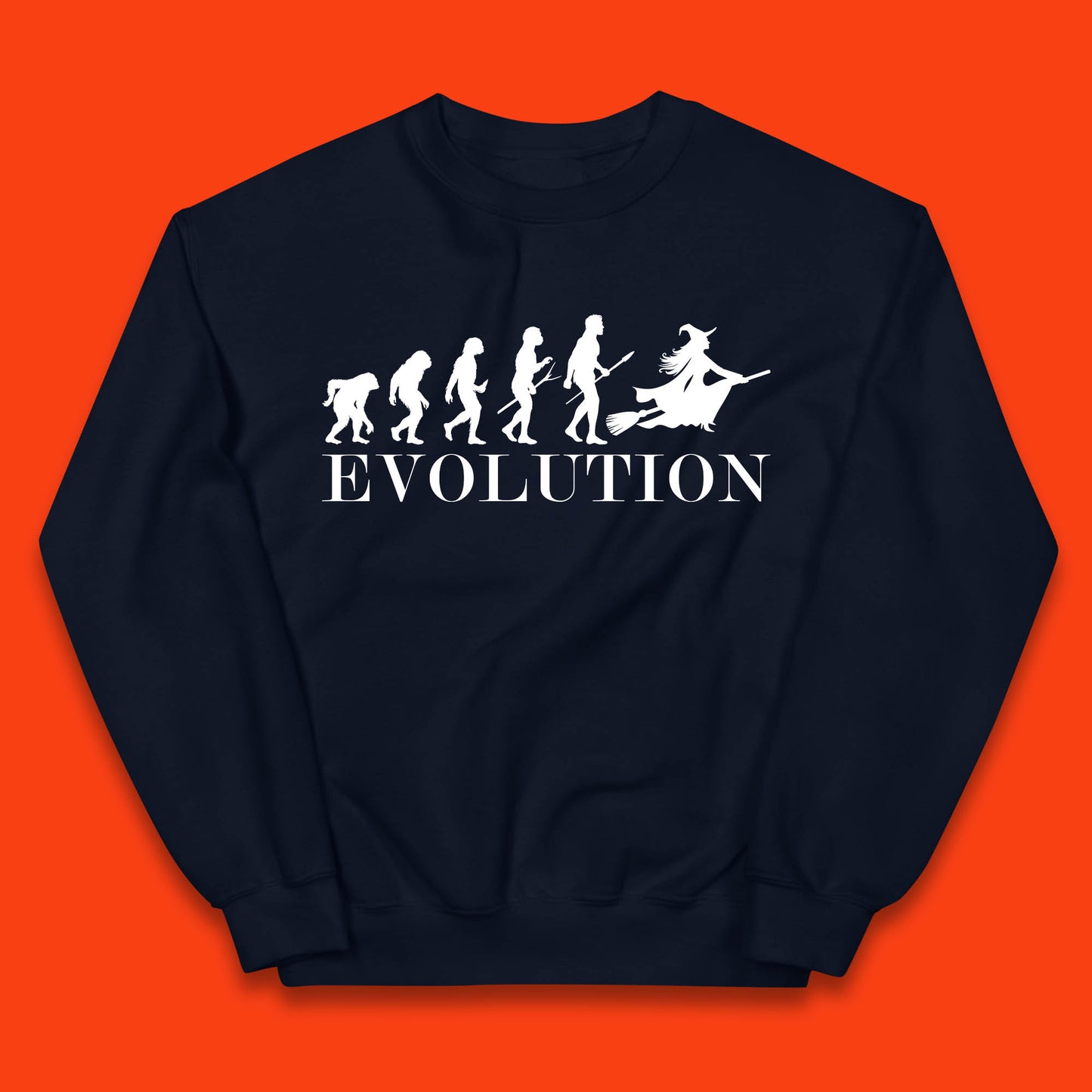 Witch Evolution Halloween Scary Spooky Witch Costume Kids Jumper