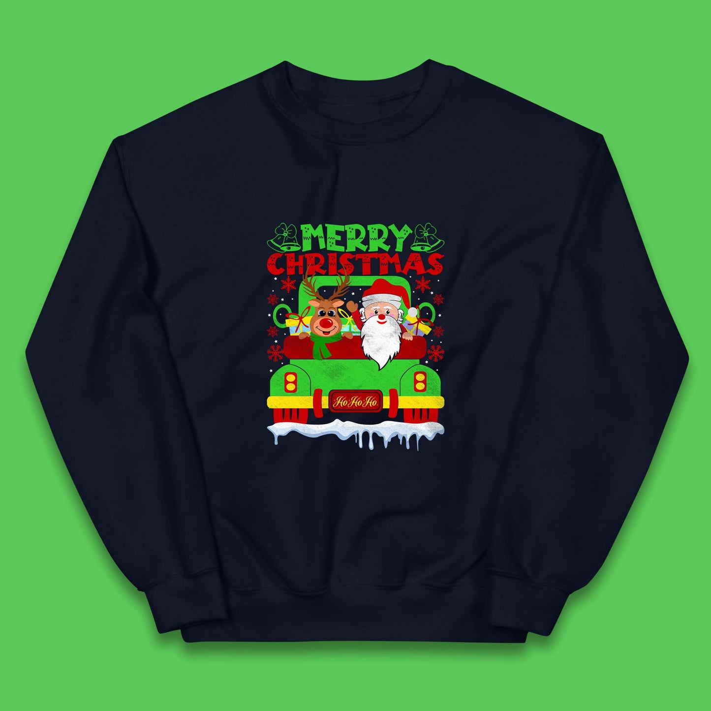 merry christmas truck jumper