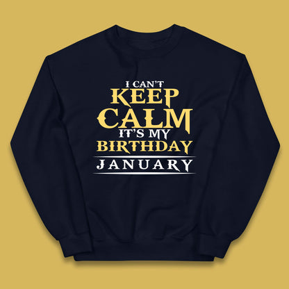 January Birth Party Kids Jumper