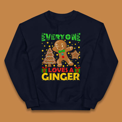 Dabbing Gingerbread Christmas Kids Jumper