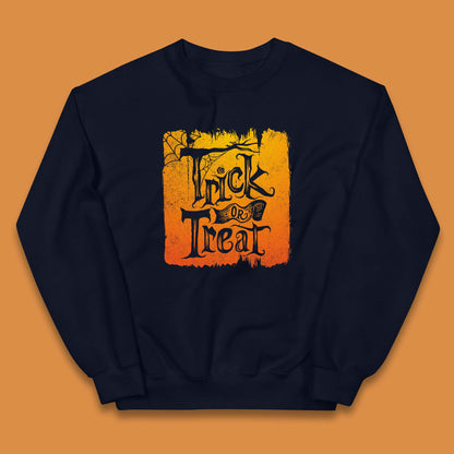Trick Or Treat Happy Halloween Spooky Season Halloween Vibes Kids Jumper
