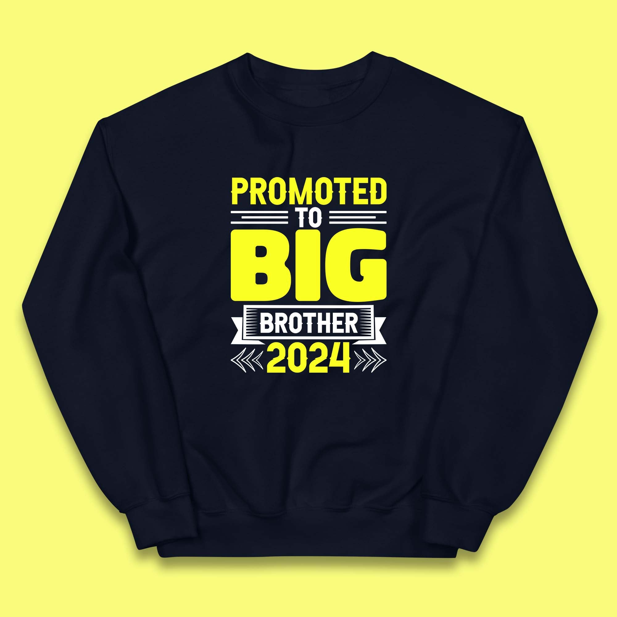 Promoted To Big Brother 2024 Soon To Be Big Brother Siblings Gift Kids Jumper