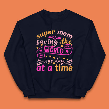 Super Mom Saving The World Kids Jumper