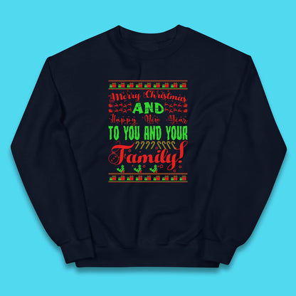 merry christmas family jumper