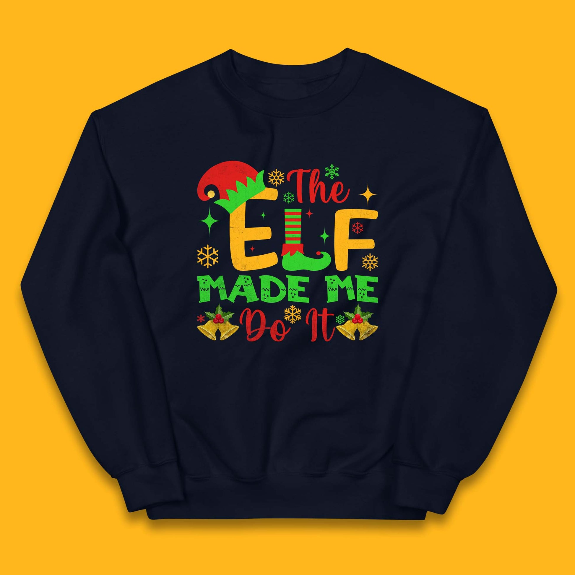 the elf made me do it christmas jumper